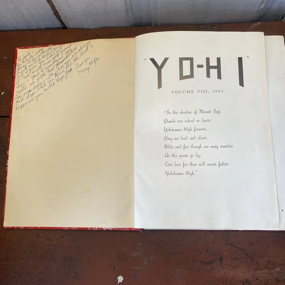 1955 YOKOHAMA YO-HI American High School Yearbook‎ Yokohama, JAPAN